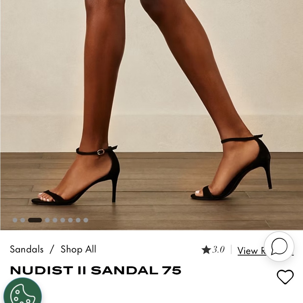 Stuart Weitzman Nudist Ankle Strap Sandal - Picture 8 of 8